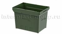 Вкладываемый контейнер KVR 6442 с усиленным дном темно-зеленый