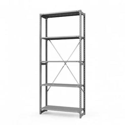 Стеллаж металлический ТСУ Универсал, 2500x760x800 мм. Полки: метал. перф. усил. 5 шт.