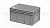 Евроконтейнер открытые ручки/усиленное дно (серый), 600x400x320 мм