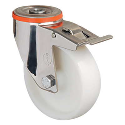 Нейлоновое колесо  EM04 ZKZ 100 F (INOX)