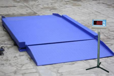 ВСП4-1500 Н9-1215 - Промышленные платформенные электронные весы с пандусом с 4 датчиками