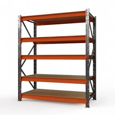 Стеллаж металлический Оптима, 3000x2500x785 мм. Полки: 5 шт. фанера