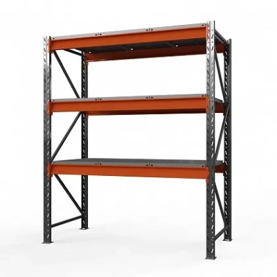 Стеллаж металлический Оптима, 2500x1530x785 мм. Полки: 3 шт. метал.