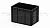 Евроконтейнер закрытые ручки/сплошное дно (черный), 600x400x420 мм
