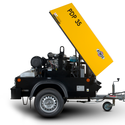 Компрессор передвижной ATMOS PDP35 - 12 бар (фиксированная ходовая часть)